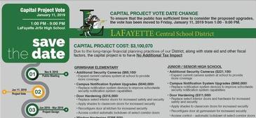 Reminder: Capital Project Vote Less Than Four Weeks Away