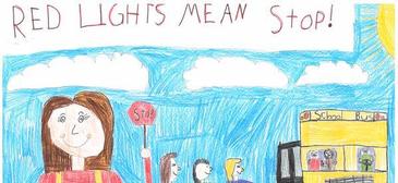 Students Design Posters to Raise Awareness for Bus Safety